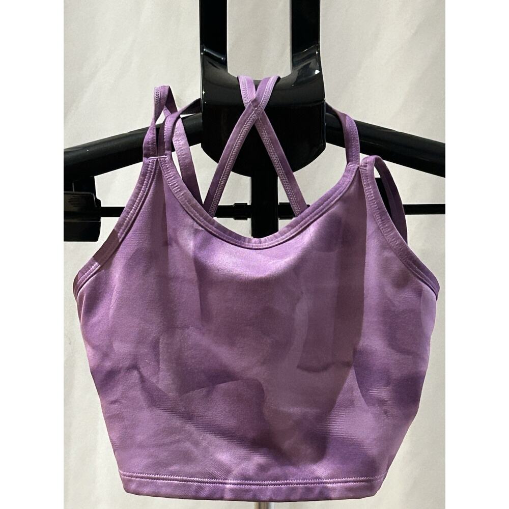 Zella Girl Bra/Leggings Purple Tie Dye Set size 8/10
